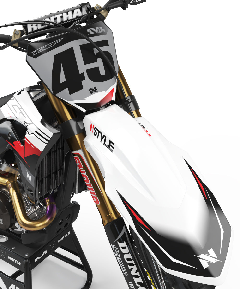 ATTACK Graphic Kit for HONDA - WHITE / BLACK