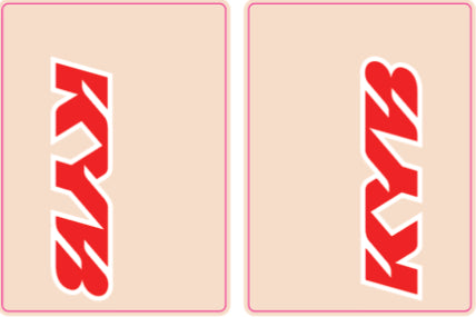 KYB Fork Tube Decals | Clear