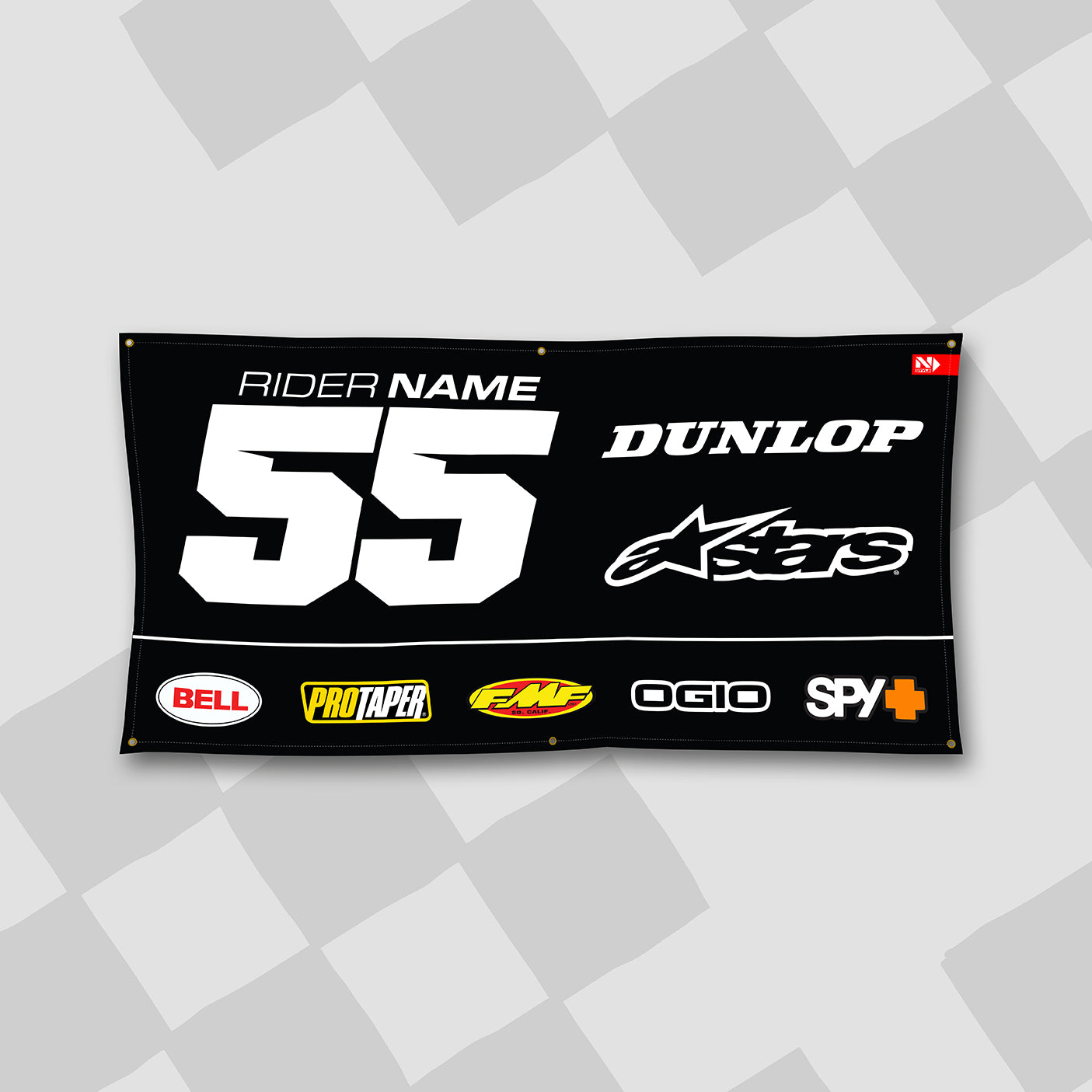 CUSTOM ID Solid Banner 3ft x 6ft