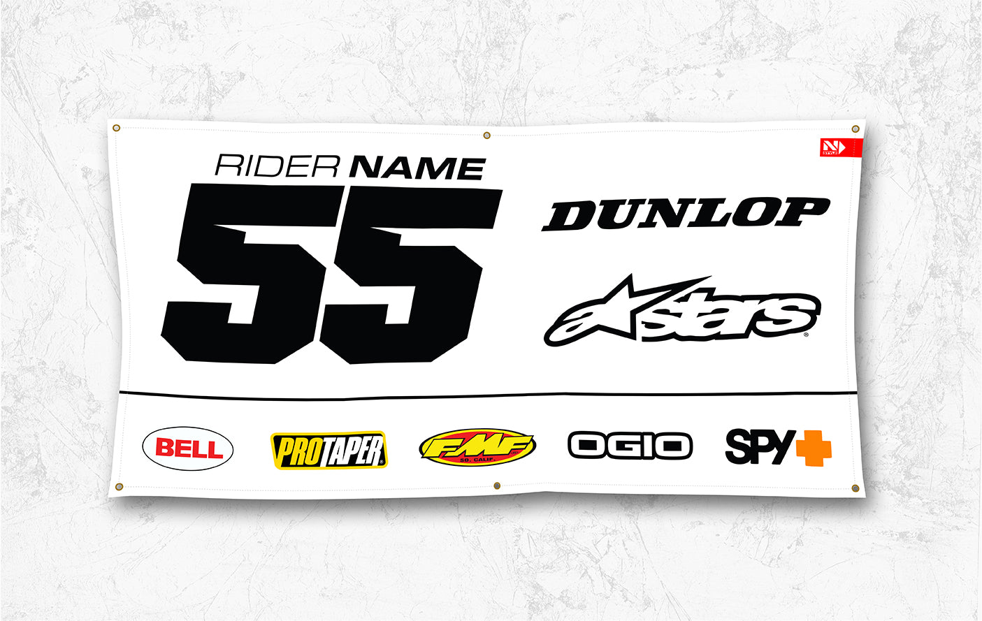 CUSTOM ID Solid Banner 3ft x 6ft