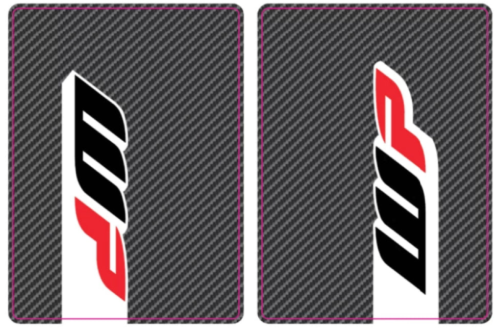 WP Fork Tube Decals | Carbon Fiber
