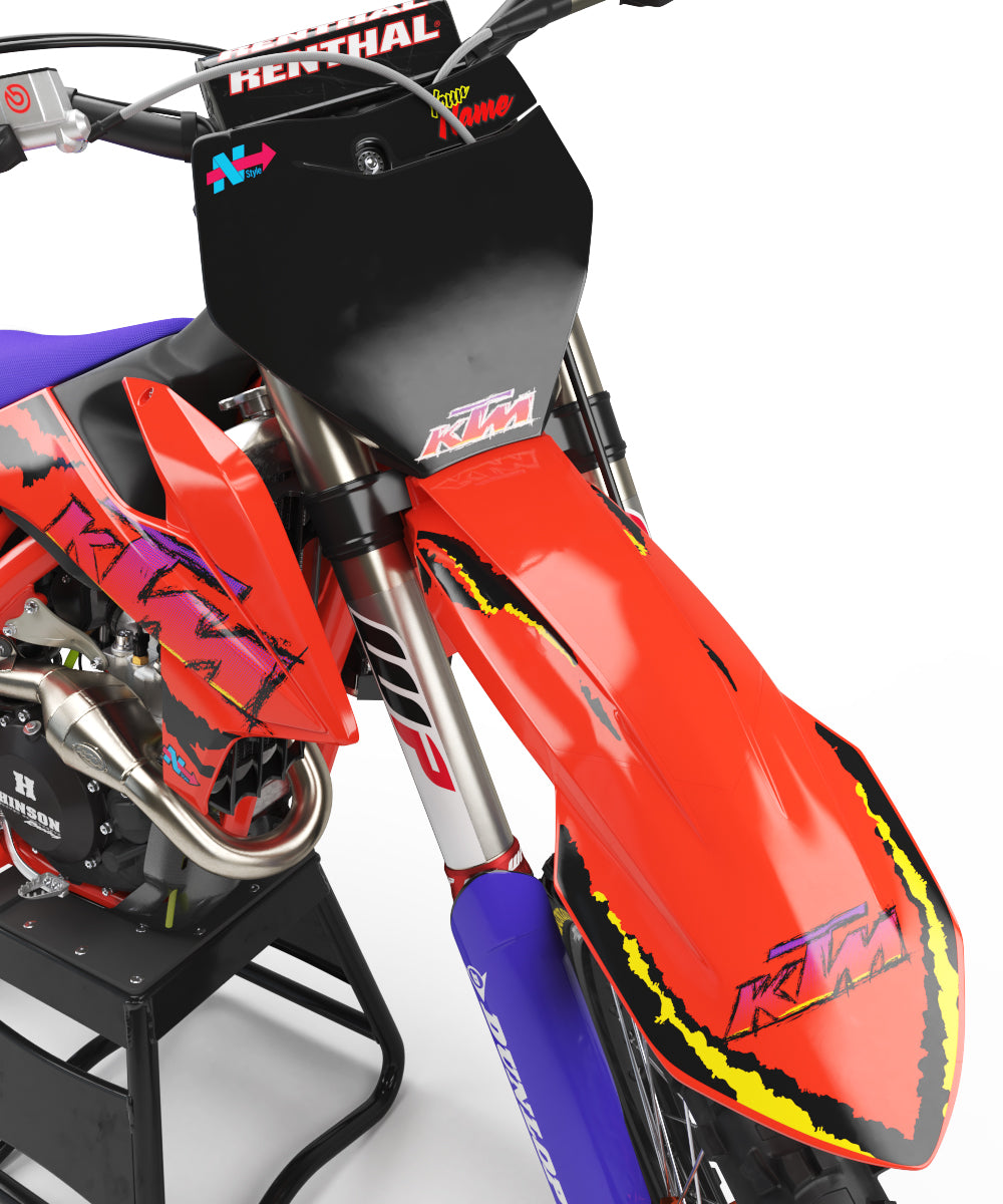 1995 Retro Orange Graphic Kit KTM