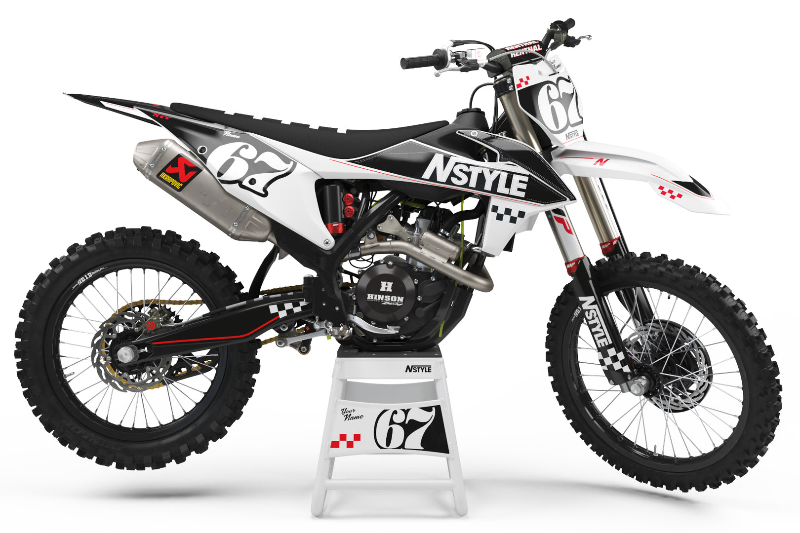 OLD SKOOL White Graphic Kit for KTM