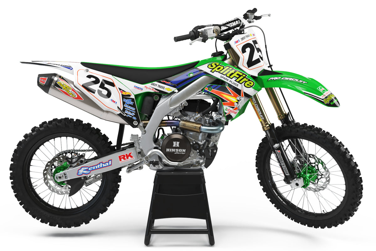 Ready-Made | 2000 Splitfire Pro Circuit Graphic Kit Kawasaki – N-Style