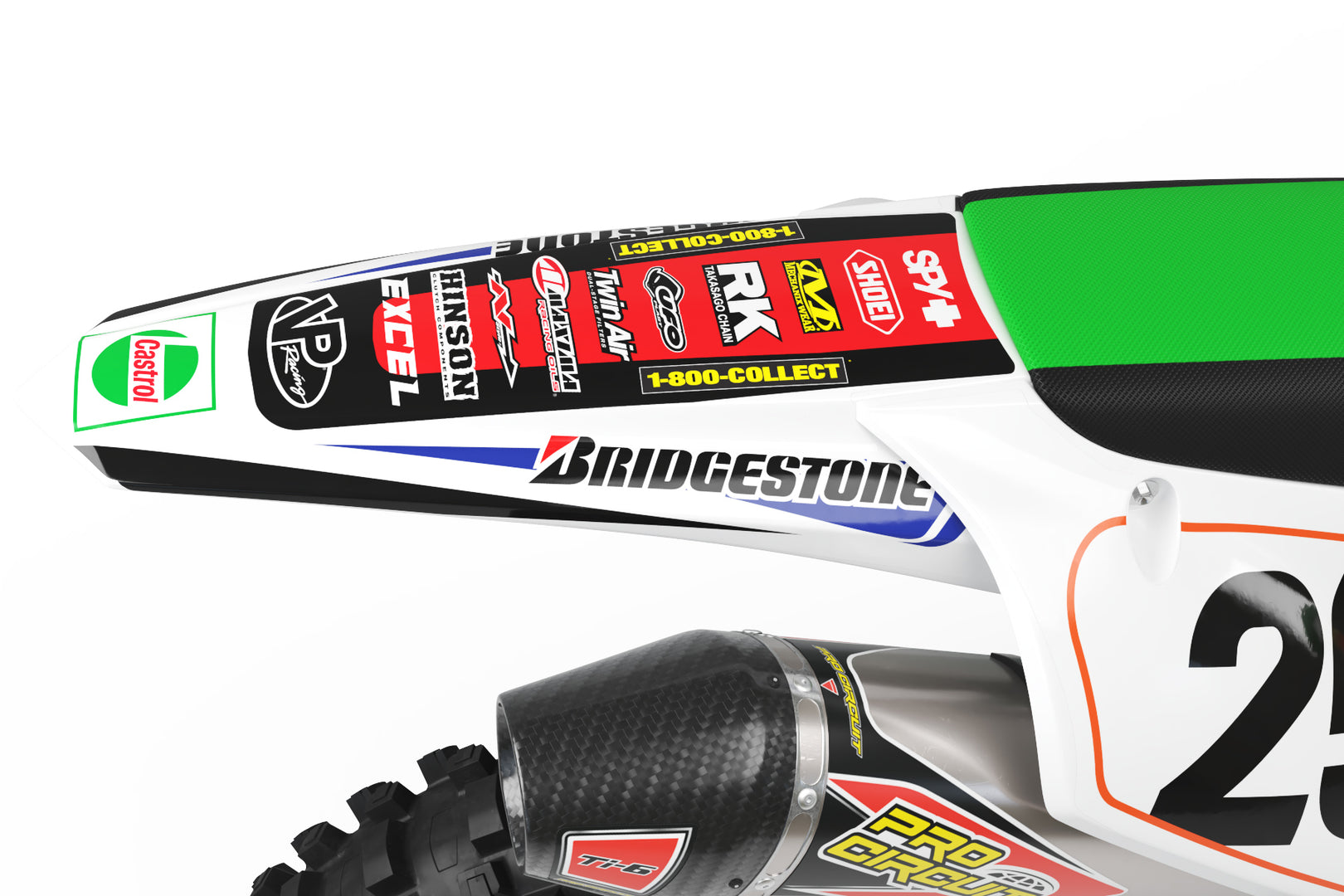 2000 Splitfire Pro Circuit Graphic Kit Kawasaki