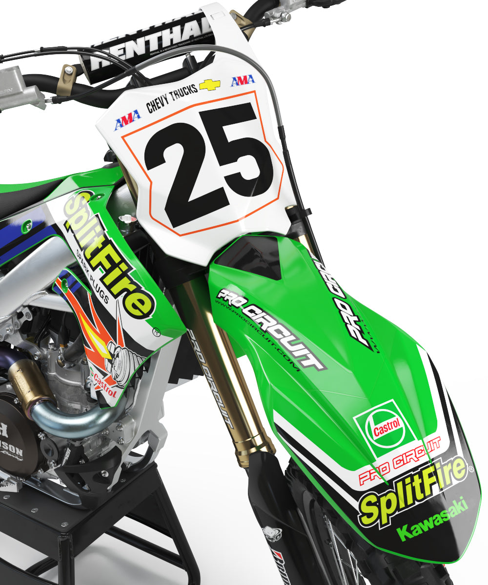 2000 Splitfire Pro Circuit Graphic Kit Kawasaki