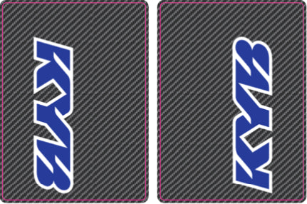 KYB Fork Tube Decals | Carbon Fiber