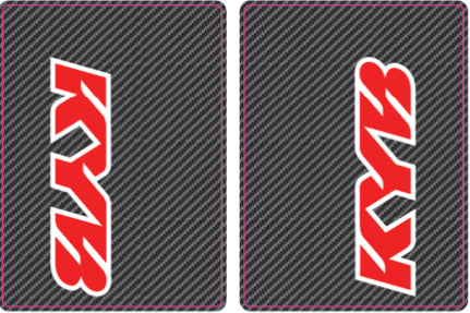 KYB Fork Tube Decals | Carbon Fiber