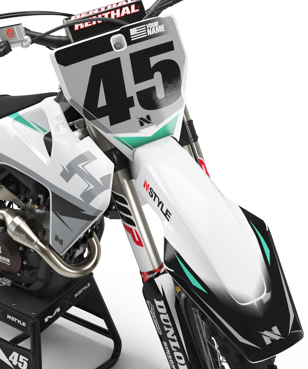 ATTACK Graphic Kit Husqvarna - WHT/GRY