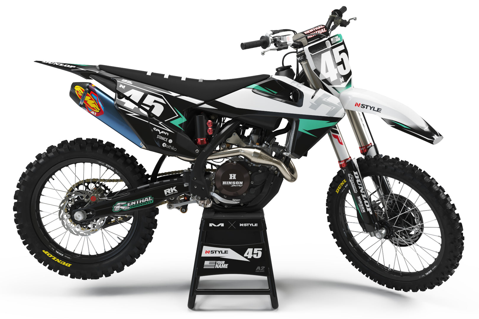 ATTACK Graphic Kit Husqvarna - WHT/BLK