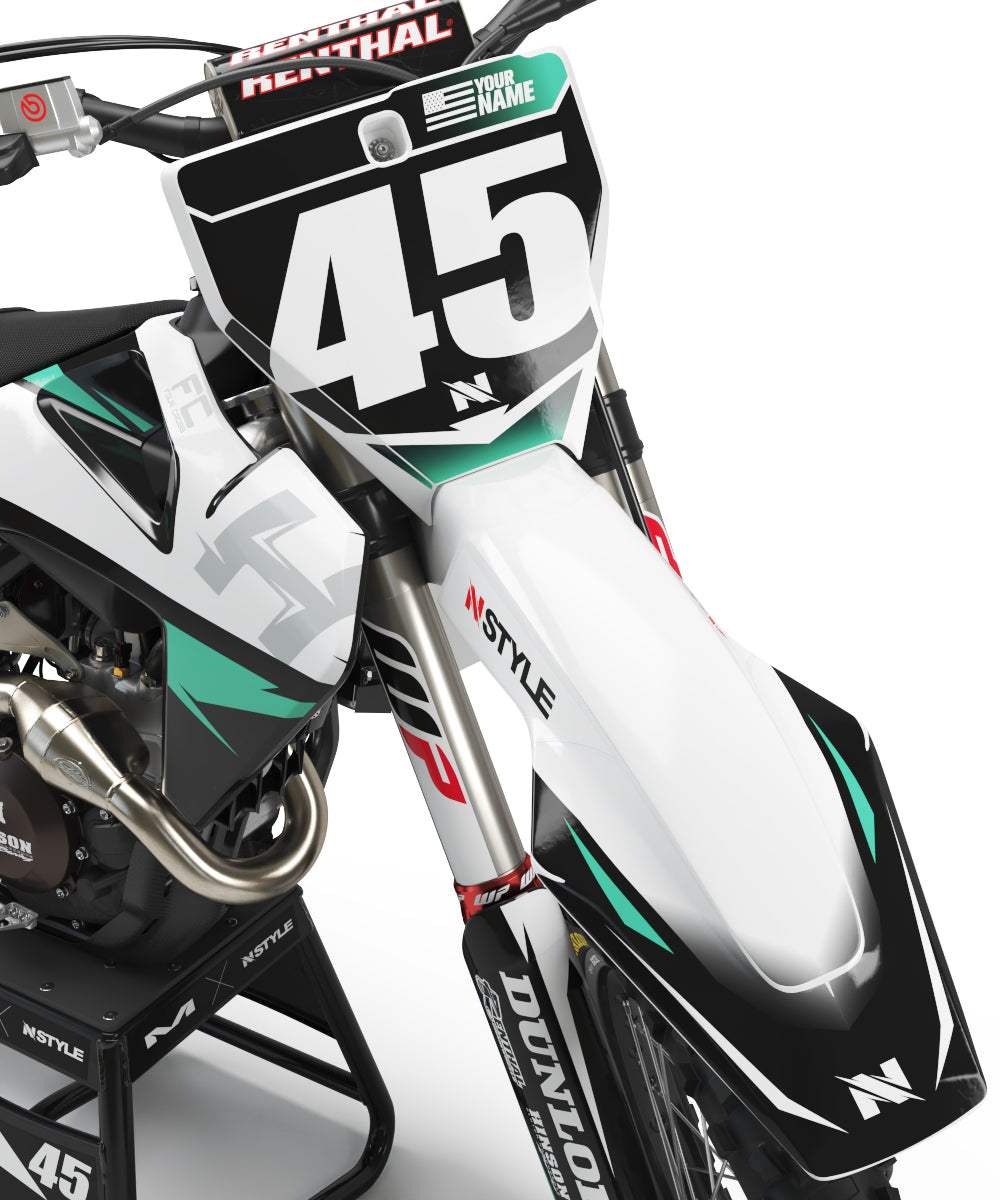 ATTACK Graphic Kit Husqvarna - WHT/BLK