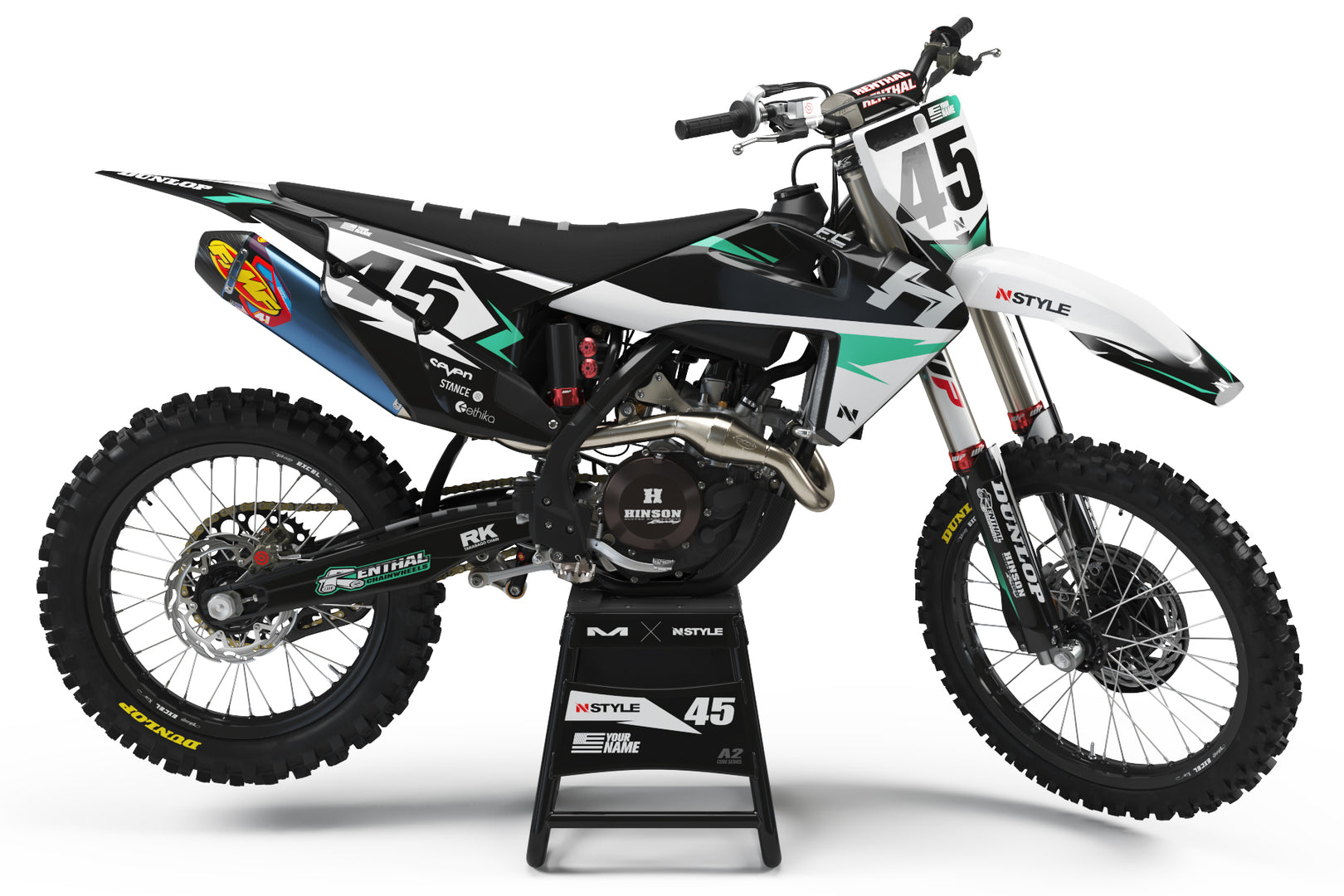 ATTACK Graphic Kit Husqvarna - BLK/WHT