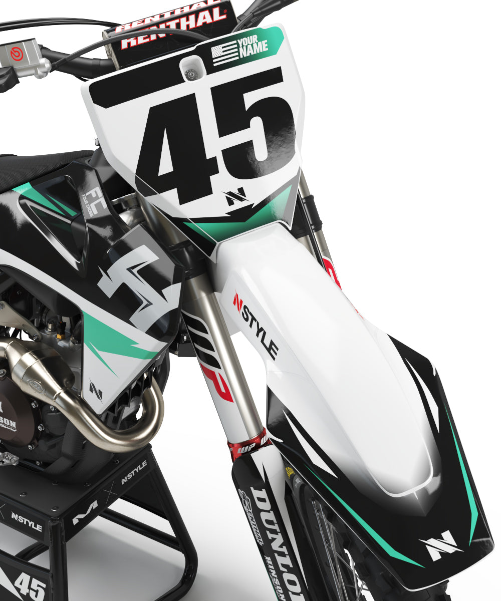 ATTACK Graphic Kit Husqvarna - BLK/WHT – N-Style