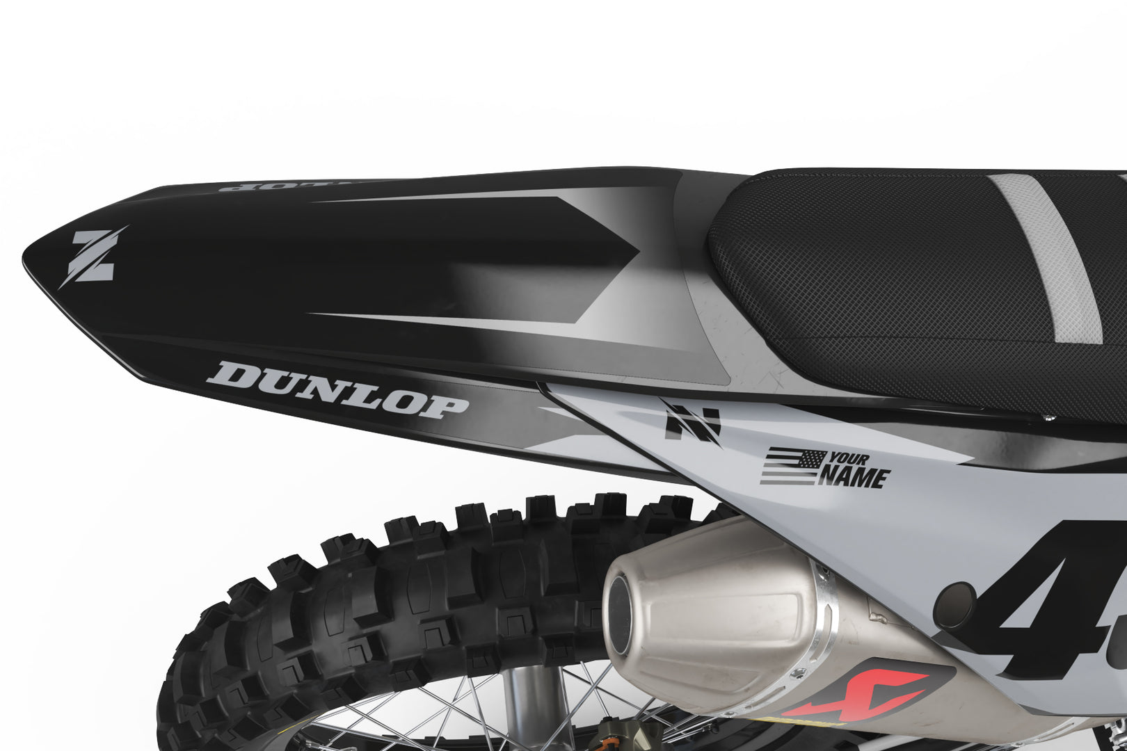 ATTACK Graphic Kit for KTM - WHT/BLK