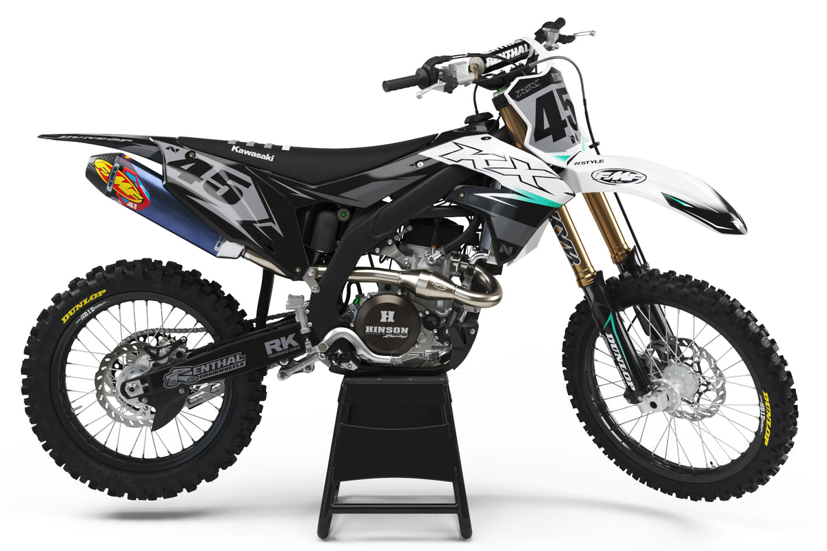ATTACK Graphic Kit Kawasaki - WHT/BLK – N-Style