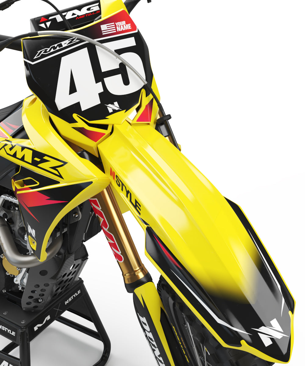 ATTACK Graphic Kit Suzuki - YEL/BLK