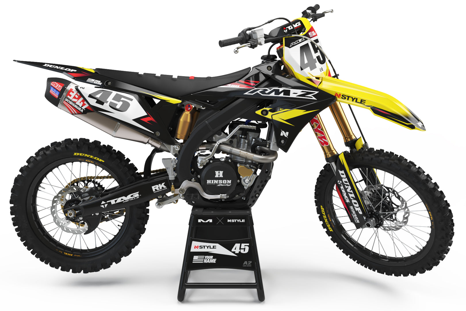 ATTACK Graphic Kit Suzuki - BLK/YEL