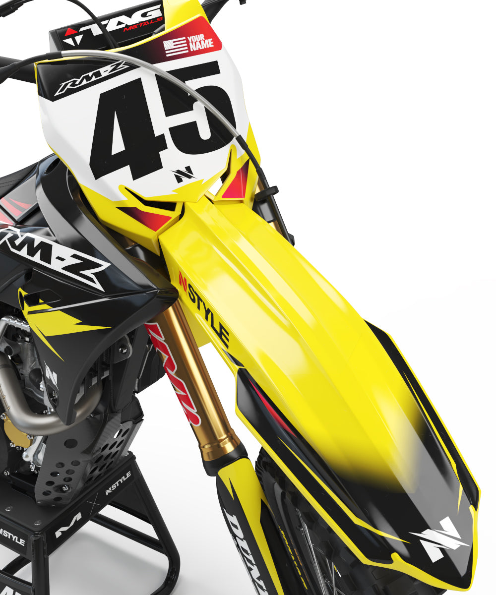 ATTACK Graphic Kit Suzuki - BLK/YEL