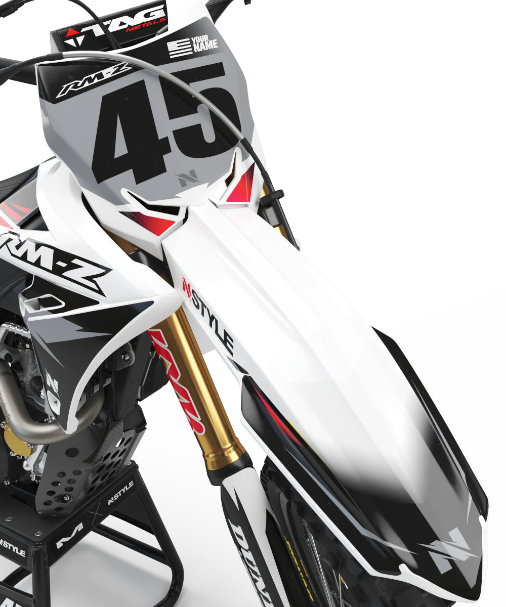 ATTACK Graphic Kit Suzuki - WHT/BLK