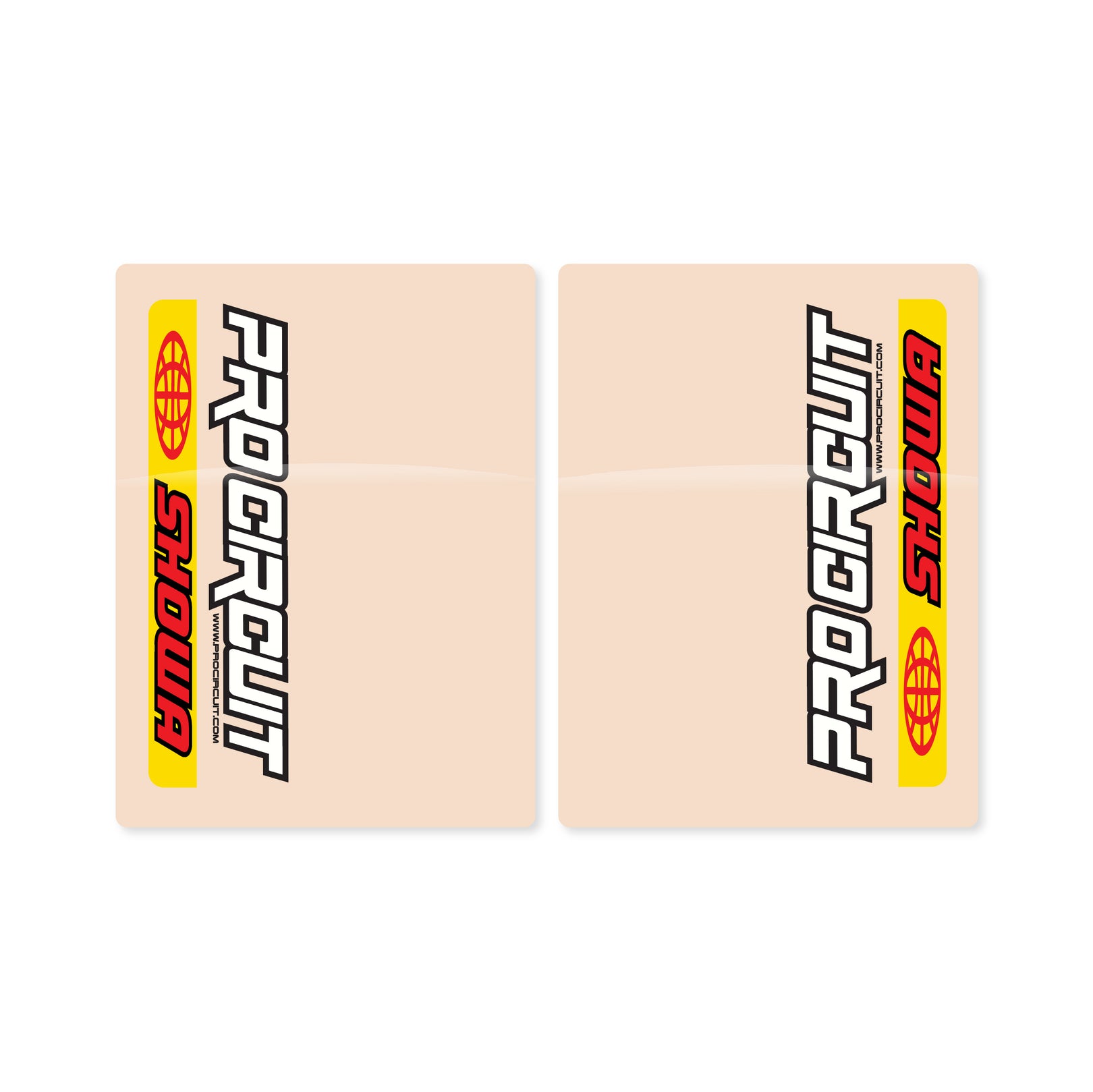 Pro Circuit SHOWA Fork Tube Decals | Clear