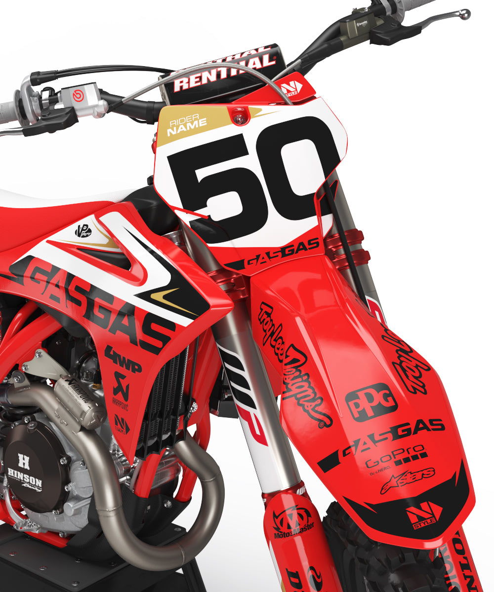 TEAM Graphic RED/WHITE Kit for GasGas